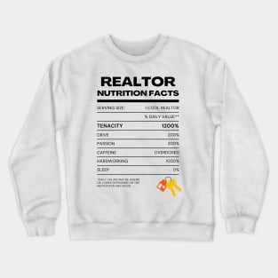 Realtor Nutrition facts Crewneck Sweatshirt